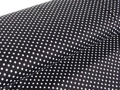 Viskose Jersey Punkte 5 mm schwarz weiß