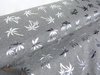 Jersey Palmen metallic grau silber