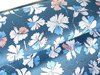 Viskose Jersey Blumen blau grau