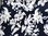 Viskose Jersey Hibiskus dunkelblau weiß