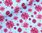 Jersey Öko Tex Blumen hellblau rosa
