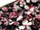 Viskose Jersey Blüten Frühling schwarz rosa