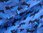 Stoffrest Jersey Camouflage blau 0,79x1,50m