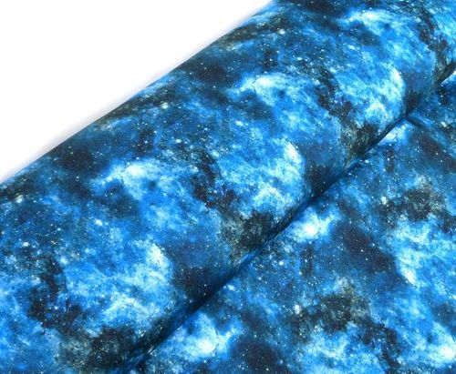 Alpenfleece Galaxis anthrazit blau