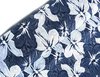 Viskose Jersey Blumen dunkelblau weiß
