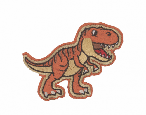 Aufnäher T-Rex braun 51 x 39 mm