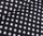 Stoffrest Jersey Pfötchen schwarz 0,4x1,50m